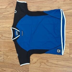 Stanno blue, black and white jersey for cycling, running, men's S